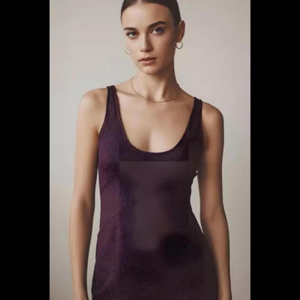 Intimately free people woman's mauve  polka dot dress vampcore goth festival Med